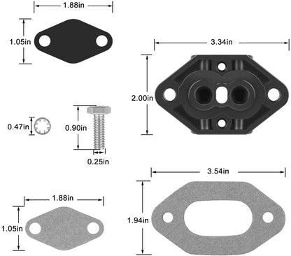 Solid Spare Trim Line Cylinder Connector Kit for 98825A4 MerCruiser Alpha Bravo GLM 21970