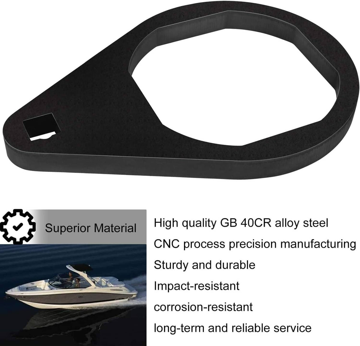 Solid Spare For Mercruiser Bravo 3 Bearing Carrier Retainer Wrench Tool 91-8053741,91-805374