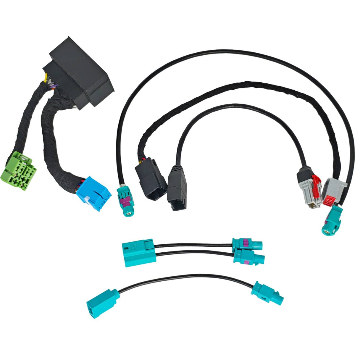 Solid Spare Upgrade Integration Wiring Harness Kit for Dodge Ram USB GPS LVDS Adapter Cable