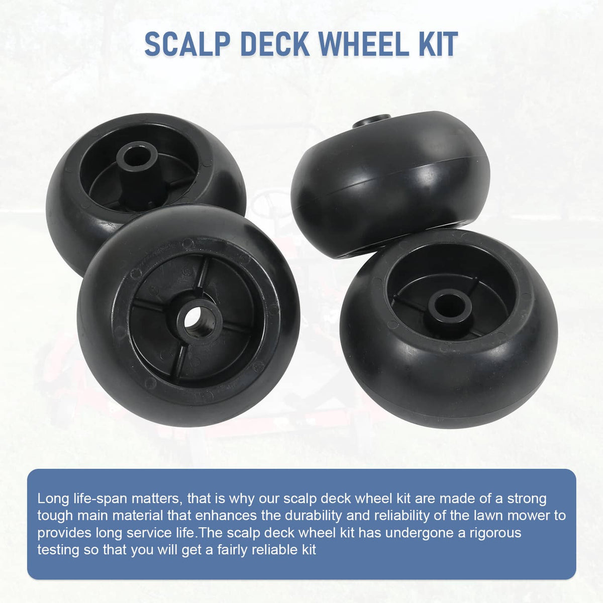 Solidspare 4PK Deck Wheel Hardware Kit For Kubota Toro Exmark K5371-42110 103-3168 103-4051