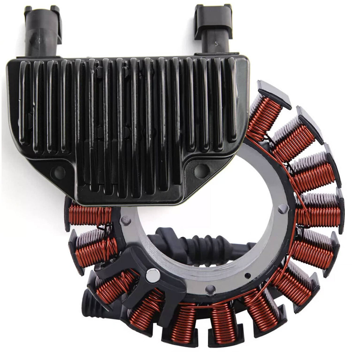 Solidspare Motorcycle Stator & Regulator for Harley Dyna 2008-16 3-PHASE 30017-08 74631-08