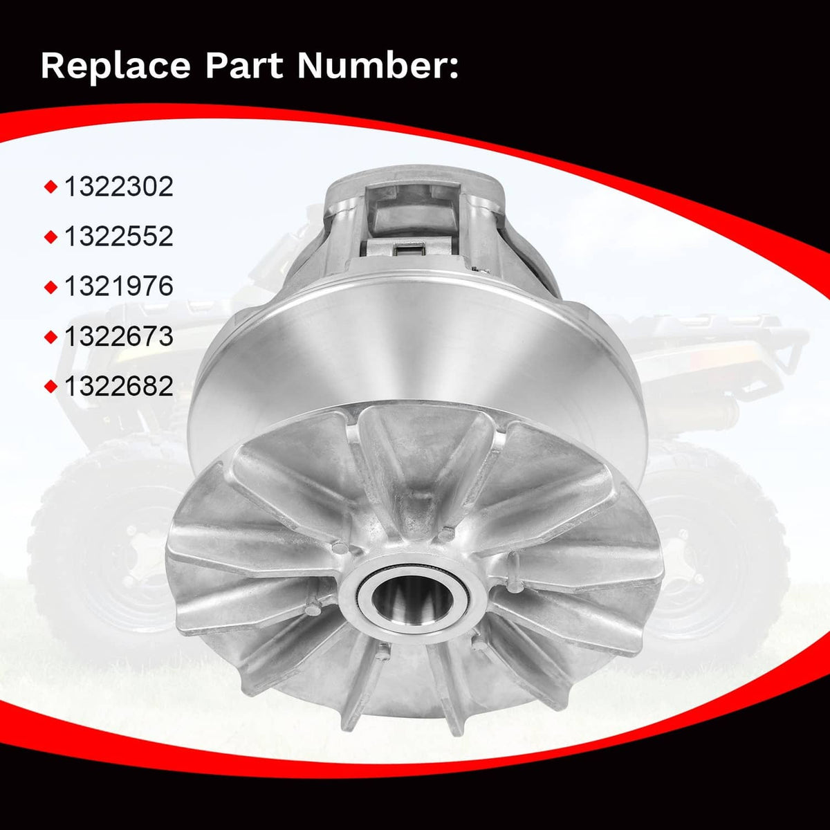 Solidspare 1321976 Primary Drive Clutch Assembly For Polaris Sportsman 500/500 HO 1996-2013