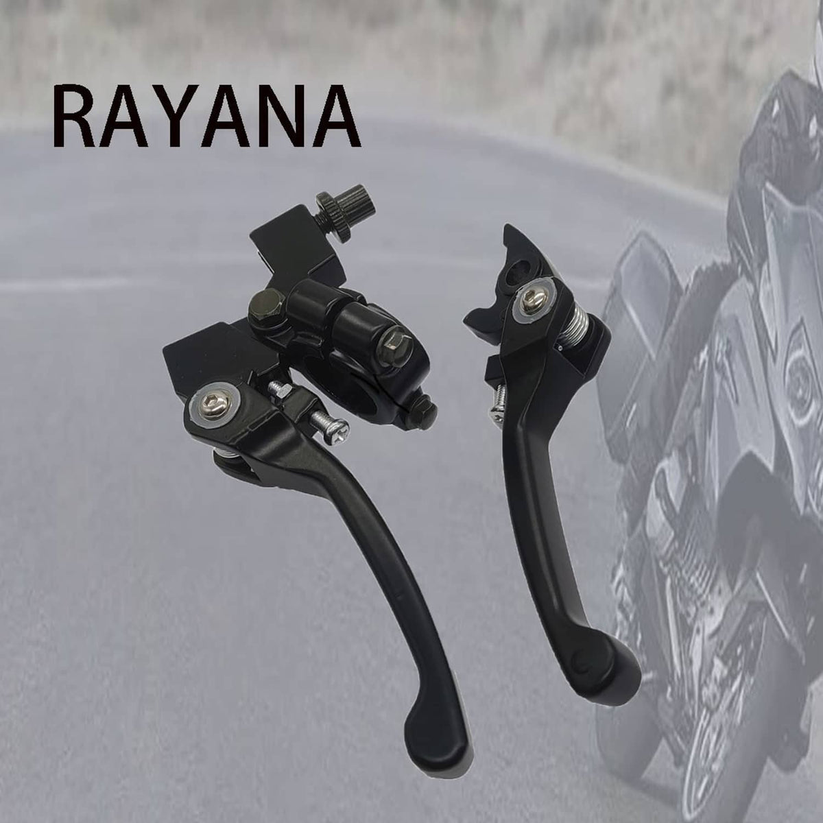 Solidspare US 7/8" Pit dirt bike Handlebar Folding Clutch Brake Handle Kit for 110cc 125cc