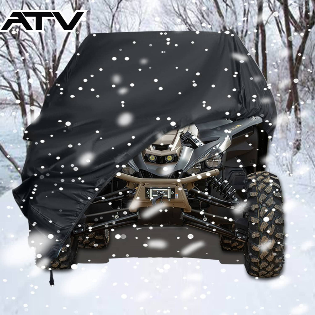 Solidspare XXXL 190T Waterproof ATV Cover Quad Bike For Polaris Can-Am For Honda For Yamaha