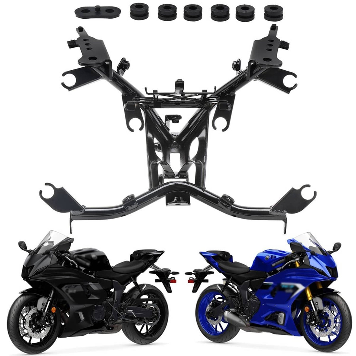 Solidspare Front Upper Headlight Fairing Stay Bracket Fit For Yamaha YZF-R7 YZF R7 2022-25