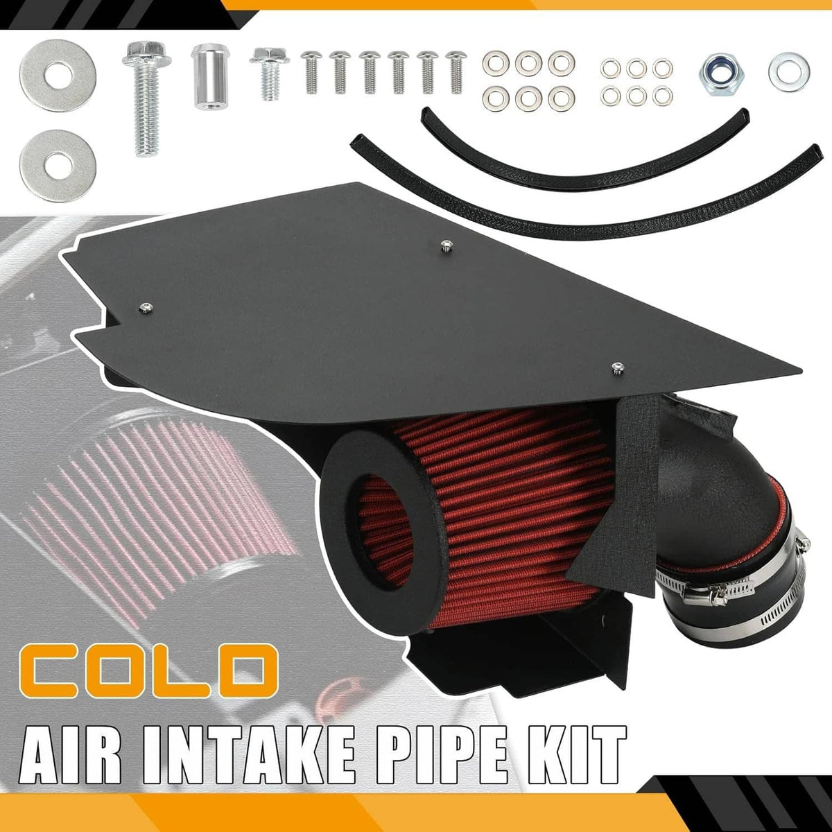 Solidspare 4" Cold Air Intake System Kit + Red Filter For BMW 2019+ M340i G20 G21 B58 3.0L