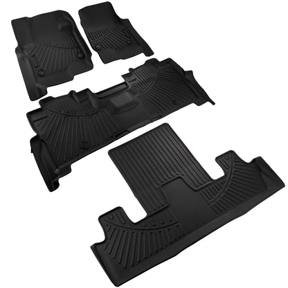 Solidspare Floor Mats Liner Fit for 2018-2024 Ford Expedition /Expedition Max All-Weather