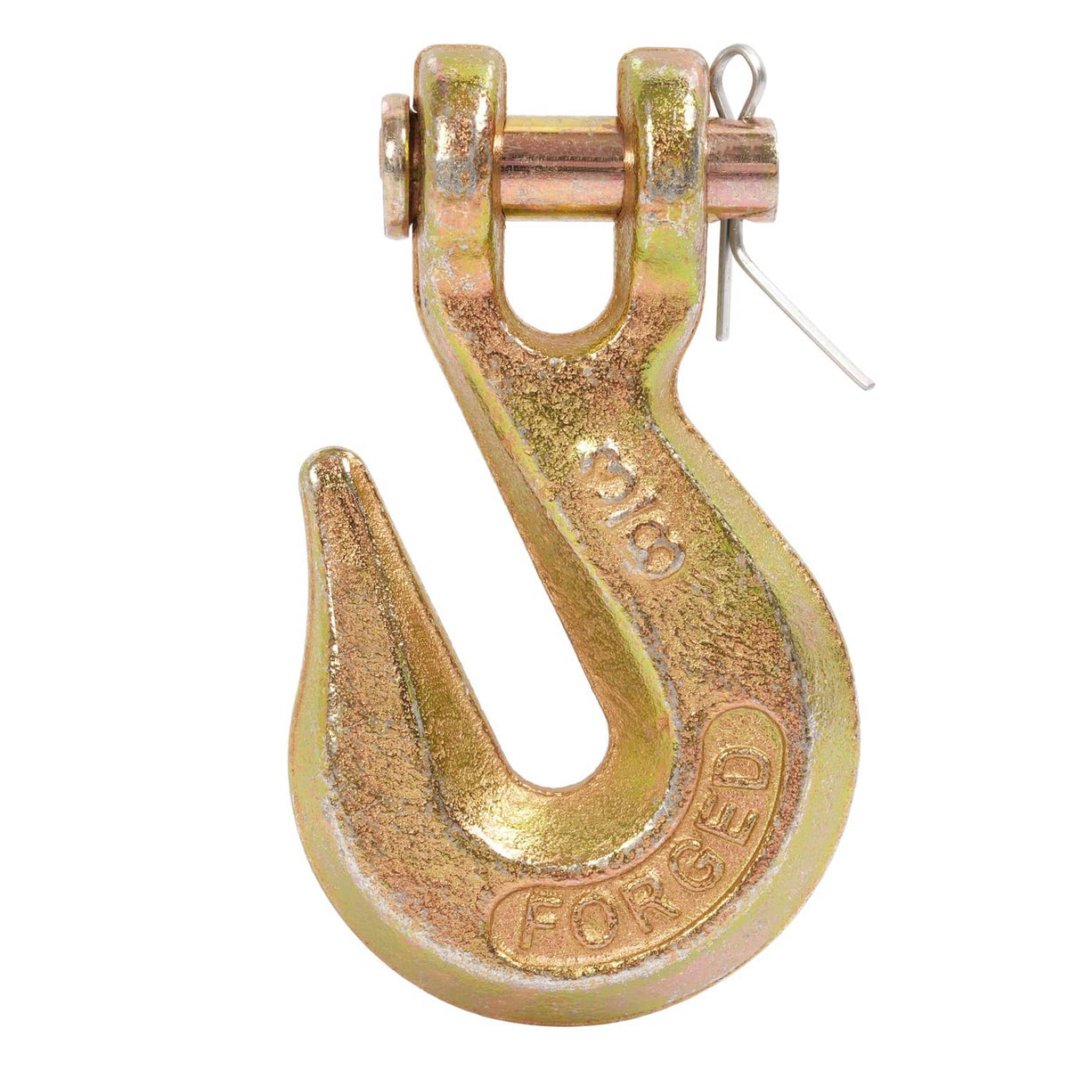 Solid Spare 10 Pack G70 3/8'' Clevis Grab Hook Tow Chain Hook Tie Down Flatbed Truck Trailer