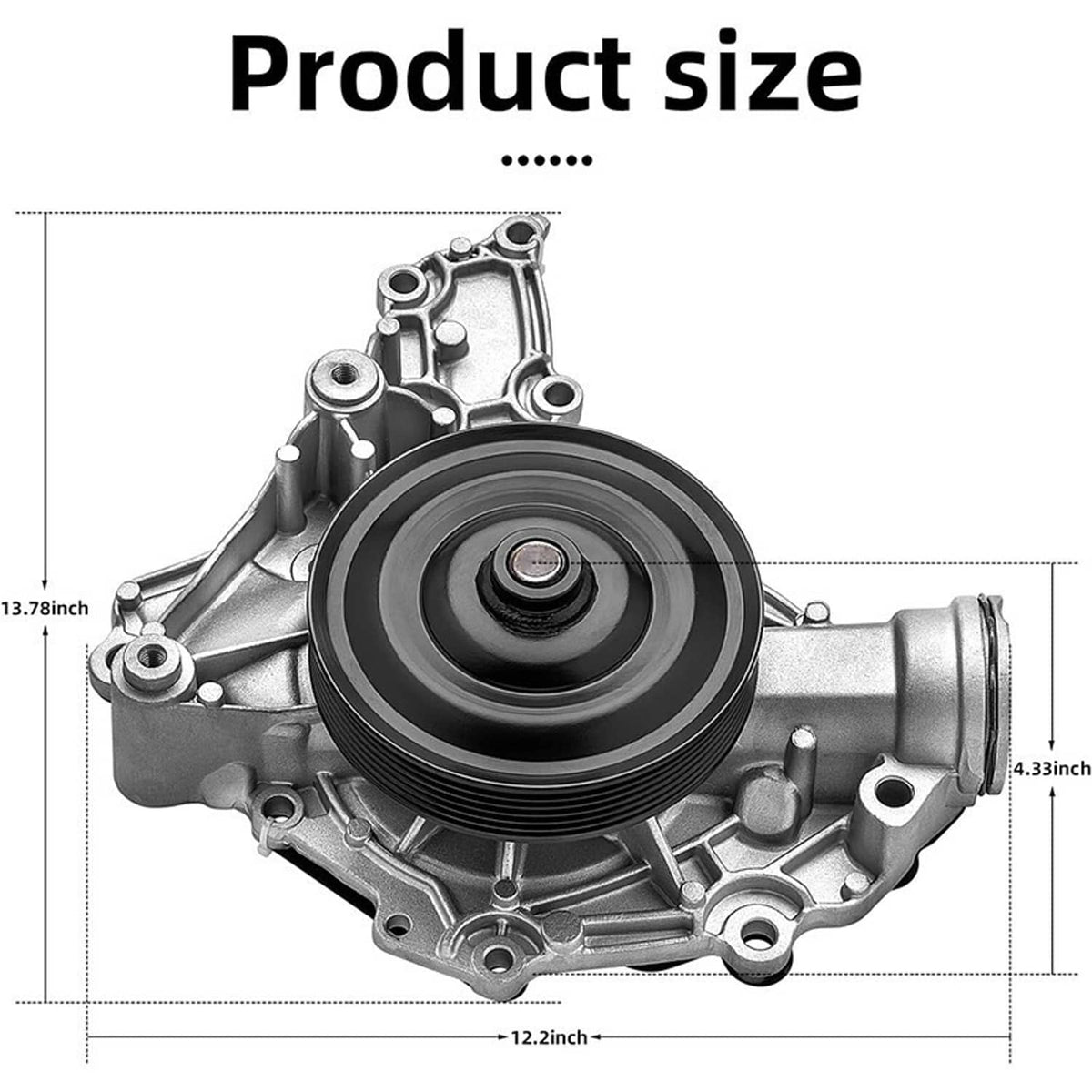 Solidspare Water Pump Kit for MB Mercedes E Class ML SLK C R Mercedes-Benz C300 GLK350 E350