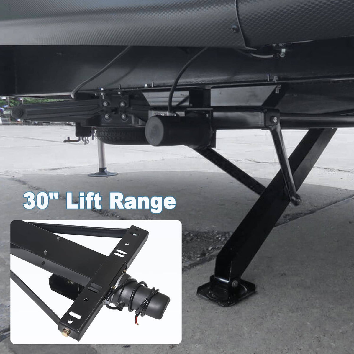 Solidspare Rear Trailer Stabilizer Jack Stand Stabilizer Jack Kit For Universal 298707