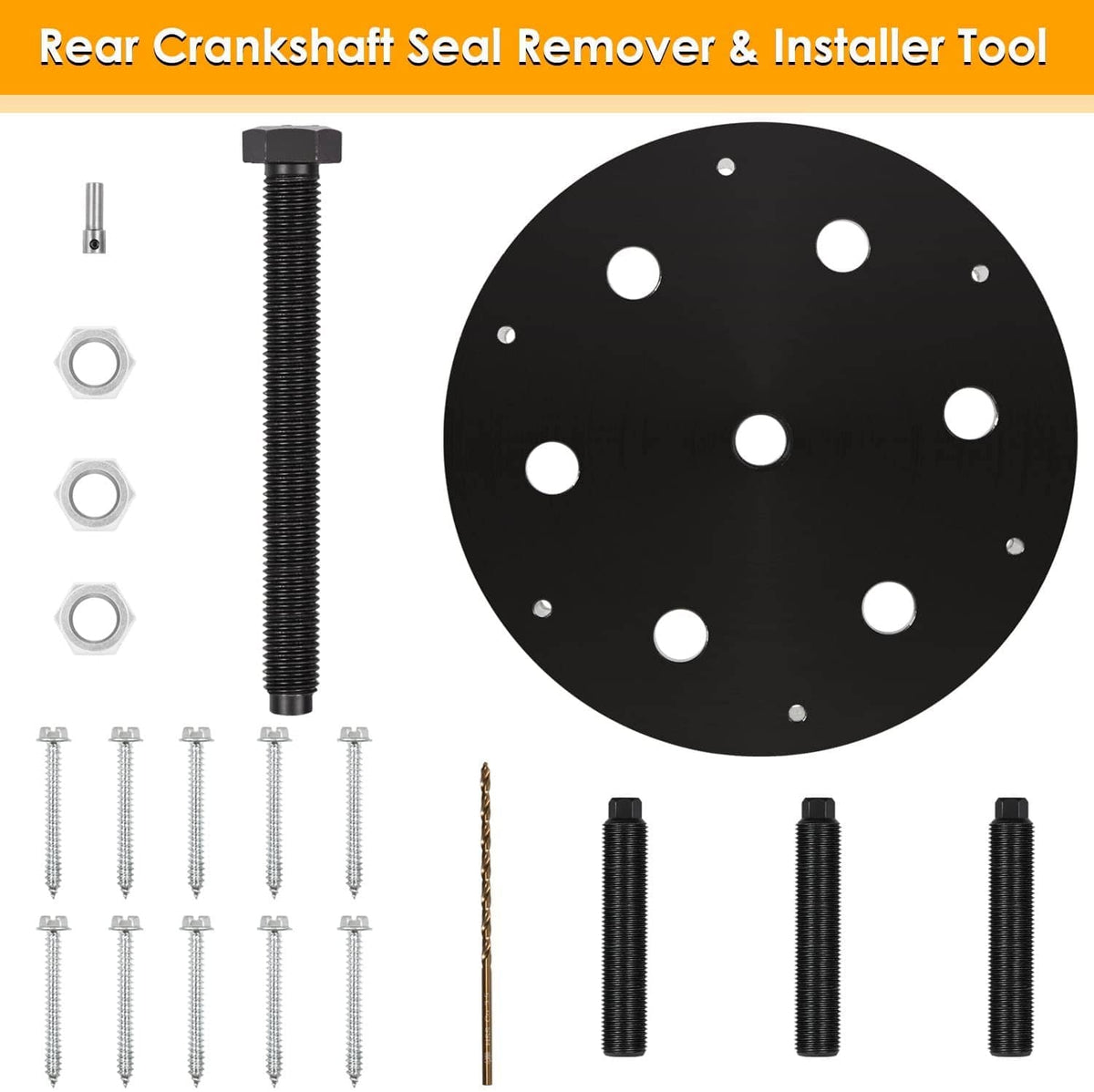 Solid Spare For Cummins ISX/QSX Front & Rear Crankshaft Seal Remover & Installer Tool Kit