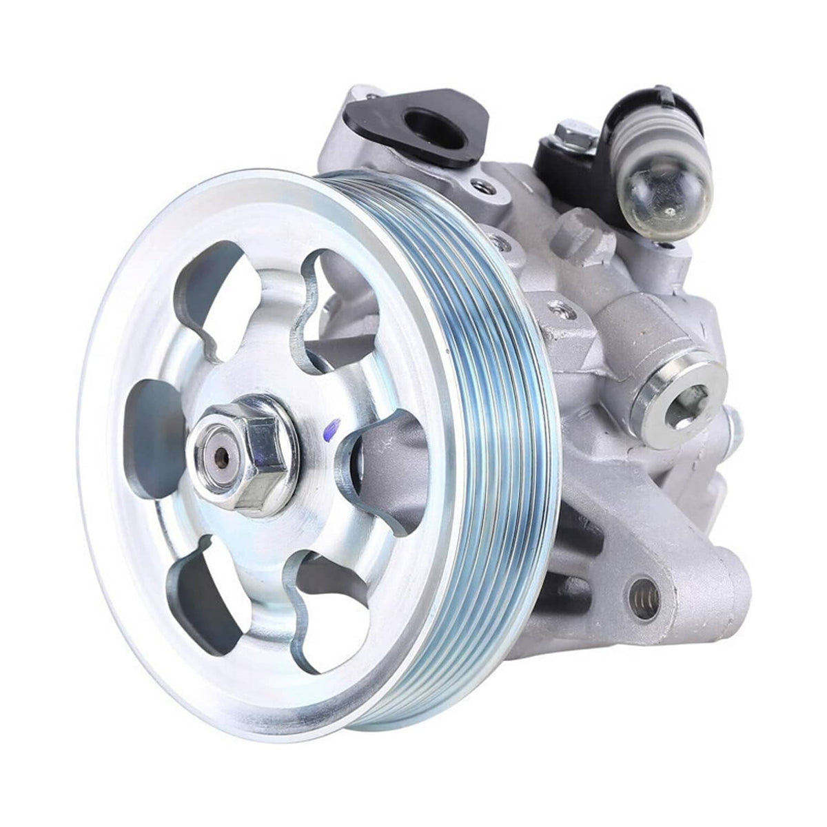 Solidspare New Power Steering Pump 21-5456 w/ Pulley for 2006-2011 Honda Civic 1.8L L4 USA