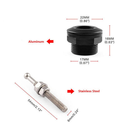 Solidspare 4x Push Button Quick Release Hood Bonnet Pins Lock Clip Car Bumper Latch Kits