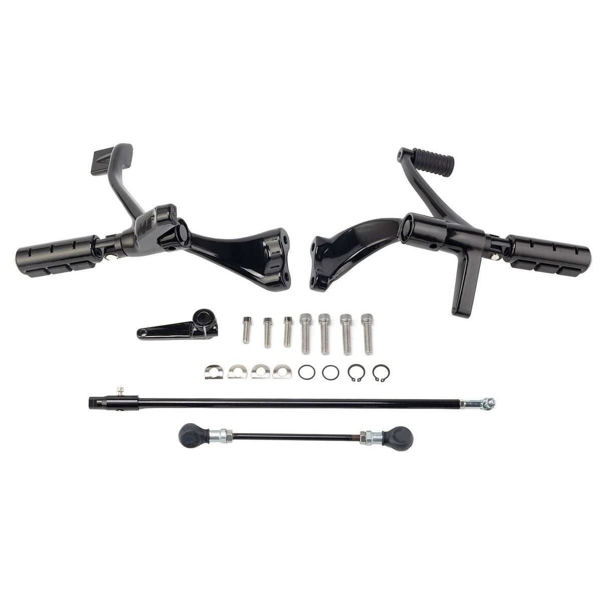 Solidspare Forward Control Pegs Lever Linkage Kit For Harley Sportster XL 883 1200 2014-22