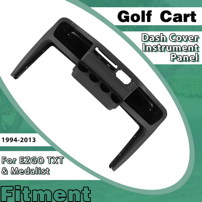 Solidspare Golf Cart Dash Assembly Cover Instrument Panel For EZGO TXT & Medalist 1994-2013