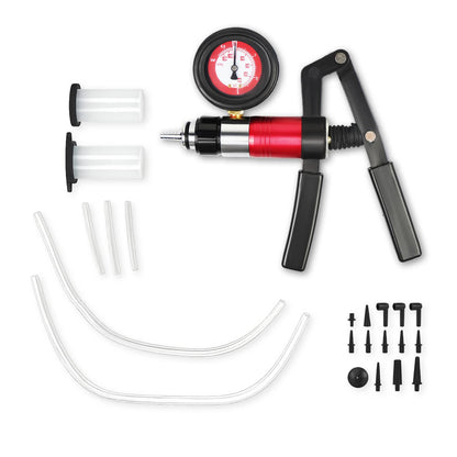 Solidspare 21pcs Hand Held Vacuum Pressure Pump Tester Brake Fluid Bleeder Bleeding Tool US