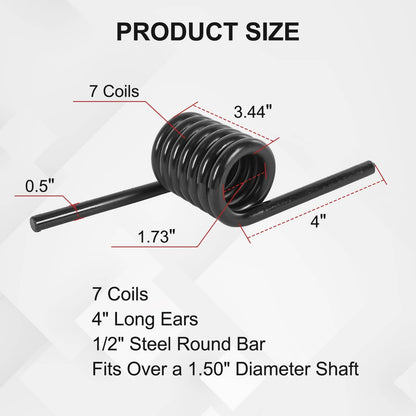 Solidspare 2 Pairs 7 Coils Trailer Heavy Duty Ramp Springs For Trailer RS16933RH RS16933LH