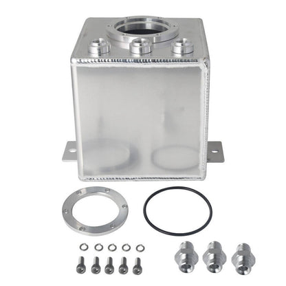Solidspare New 2L High Flow Swirl Fuel Surge Tank AN6 Aluminum w/ 044 External Fuel Pump