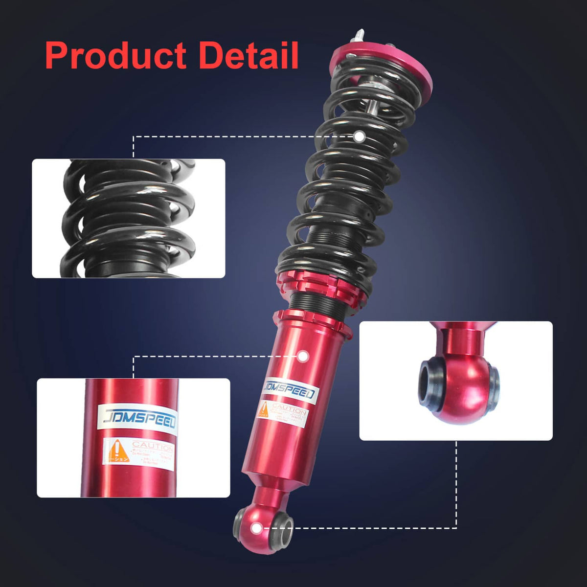 Solidspare Coilovers Suspension Struts For 1989-1994 Nissan 240SX S13 Struts Adj Height