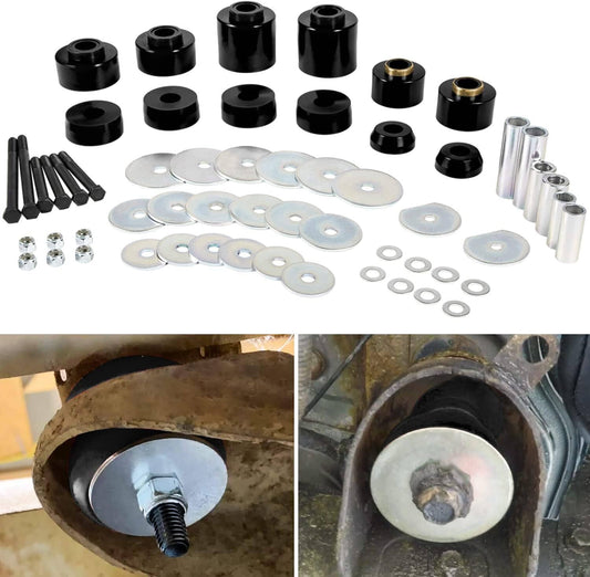 Solidspare New 4.4123R Body Cab Mount Bushing Kit For 1980-1998 Ford F150 F250 F350 2WD 4WD