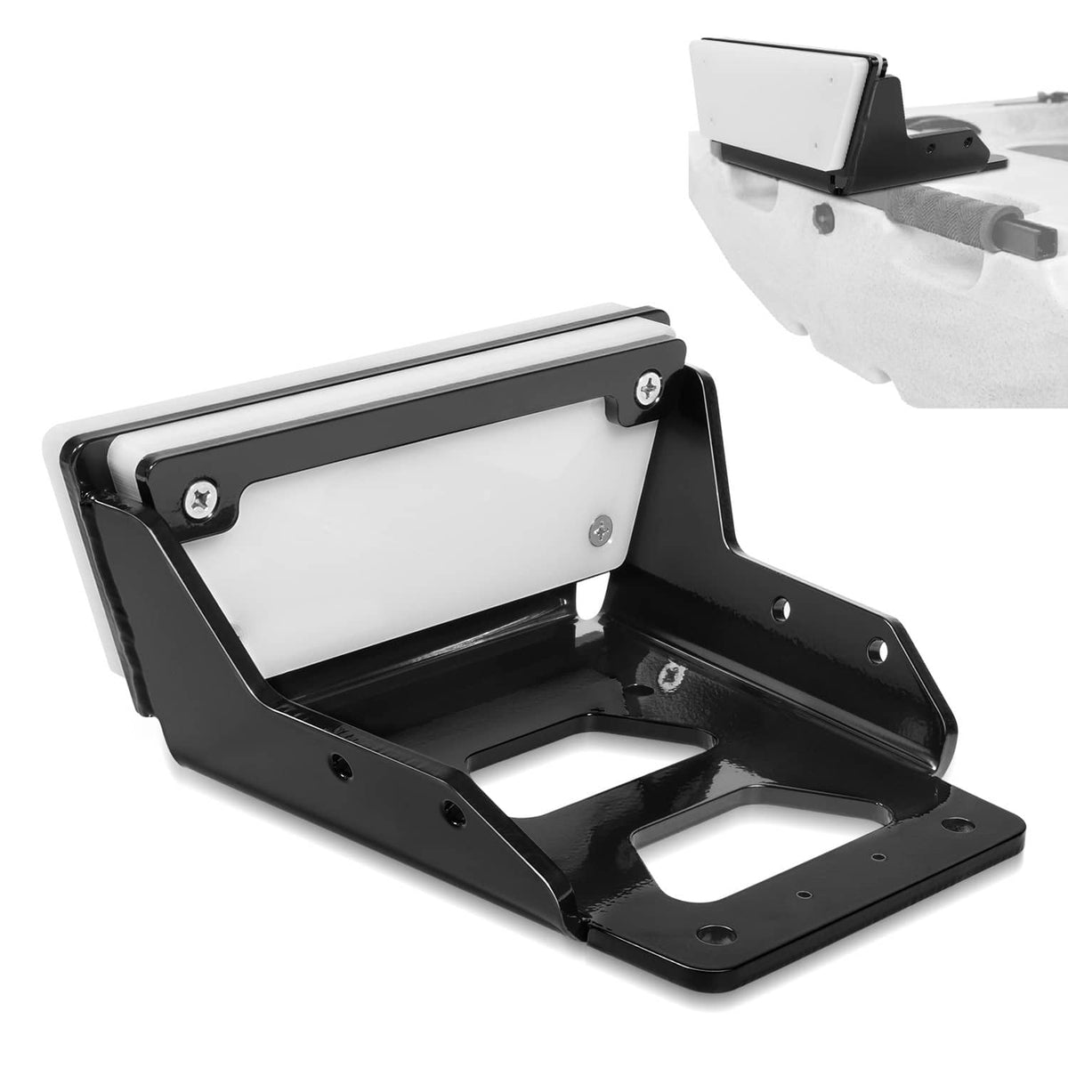 Solidspare Transom Trolling Motor Mount for Kayaks - 3.75" x 4.75" Bolt Pattern - 6mm Thick