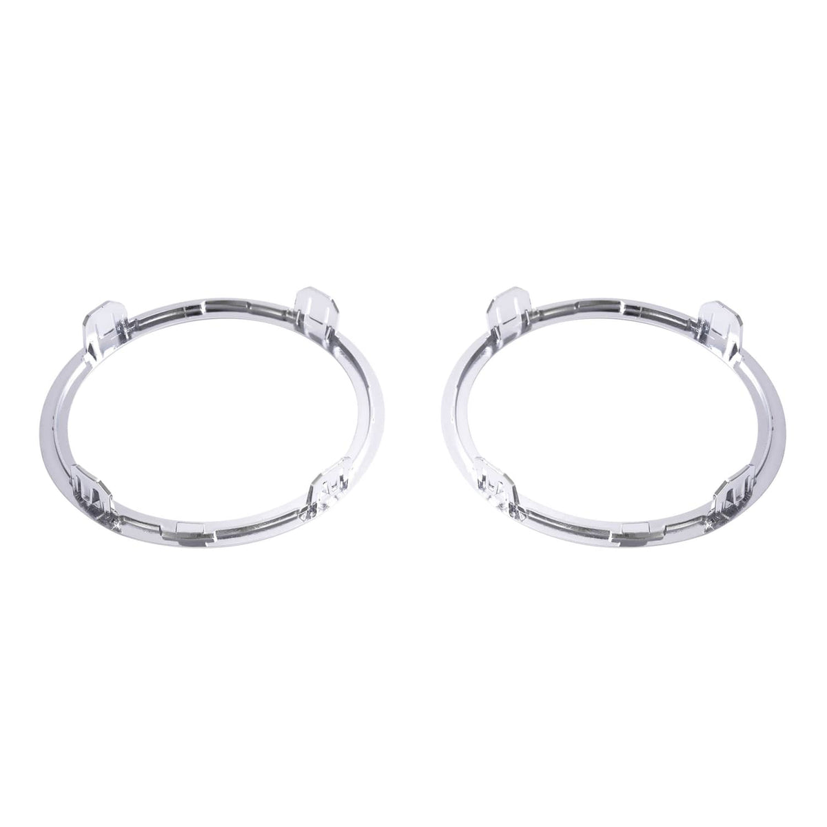 Solid Spare Left Right Fog Light Cover Bezel w/Chrome Ring Trim For Honda Pilot 2012-2015