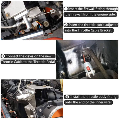 Solidspare Throttle Cable 36" For Chevrolet Chevy 4.8L 5.3L 6.0L 5.7L LS Swap Conversion