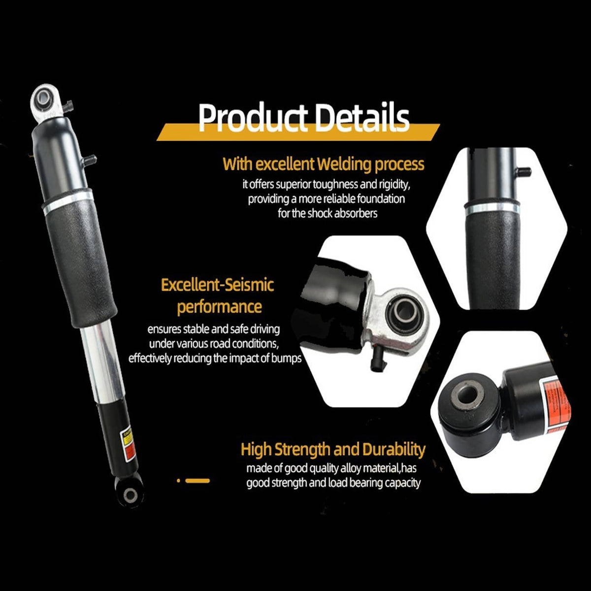Solidspare New 4x Front Rear Shock Struts w/Magneride For 2007-2014 Cadillac Chevrolet GMC