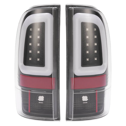 Solid Spare Black LED Tube Tail Lights Lamps For Ford F250 F350 F450 SD SuperDuty 2008-2016