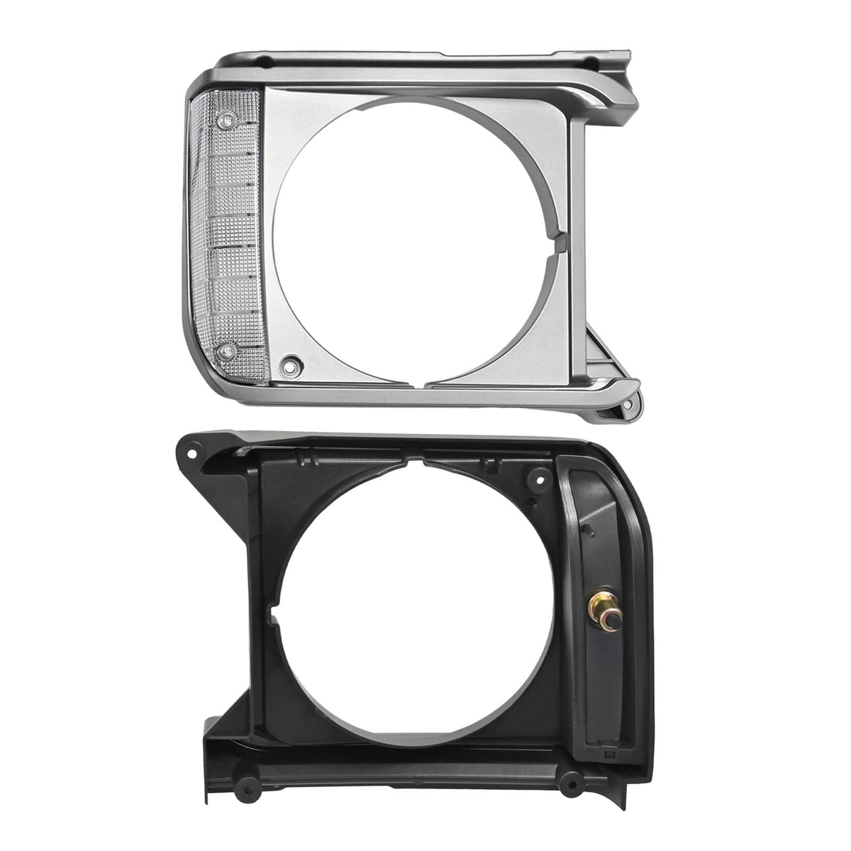 Solid Spare Gray Headlight Bezel Headlight Door Set For Toyota Pickup RWD 79-81 # 8161089105