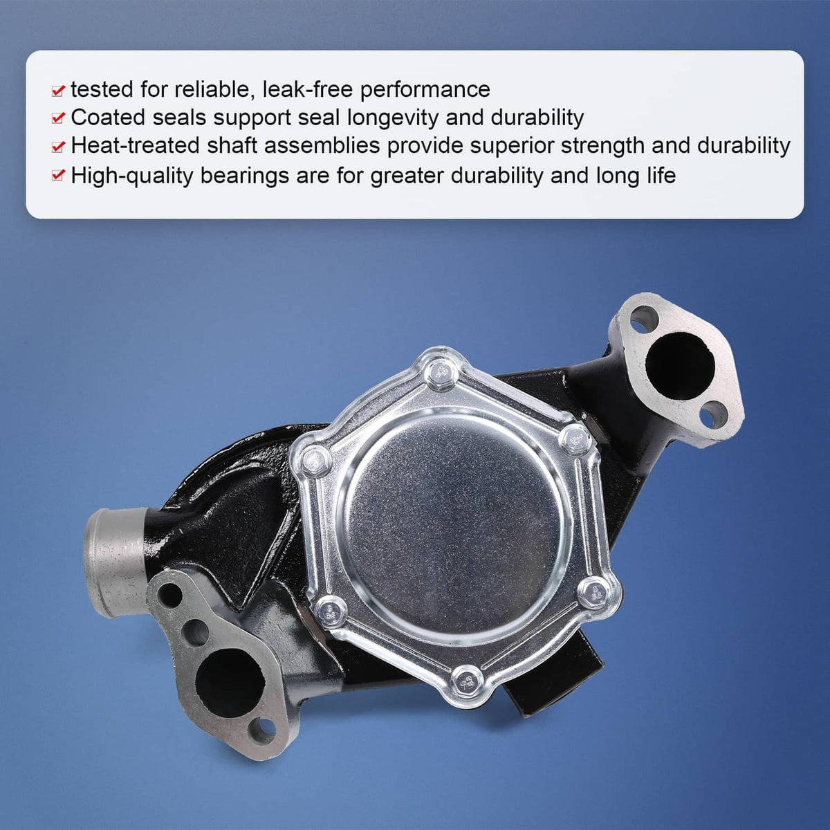 Solidspare For MerCruiser Circulation 4.3L 5.0L 5.7L Water Pump 18-684M 60658 With Gasket