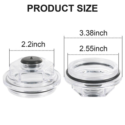 Solidspare 4PCS Replacement 8K 2-7/8" Oil Bath Caps Trailer Axle For Dexter 21-35 LCI 8000#