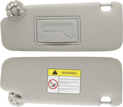 Solidspare Left Driver Side Sun Visor w/Mirror Gray For Chevrolet Cruze 2017 2018 84126657