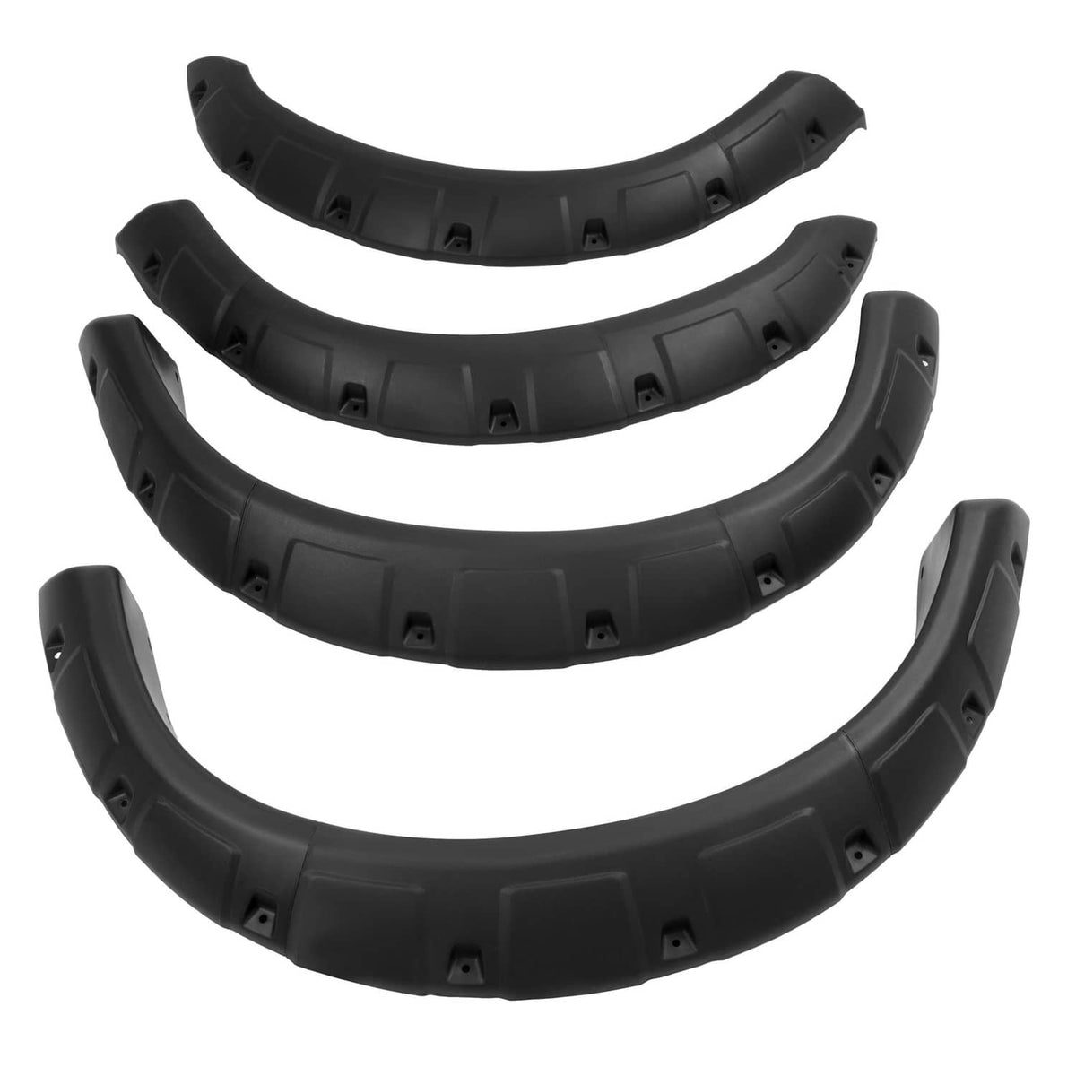 Solid Spare [4PCS] Black Pocket Fender Flares For 1992-1996 Ford F-150 F-250 F-350 Bronco