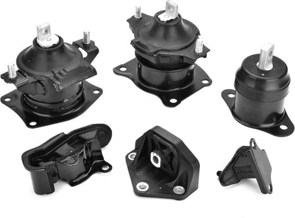 Solidspare 6Pcs Engine Mount & Trans Mounts Kits For 03-07 Honda Accord 3.0L A4527HY A4526H