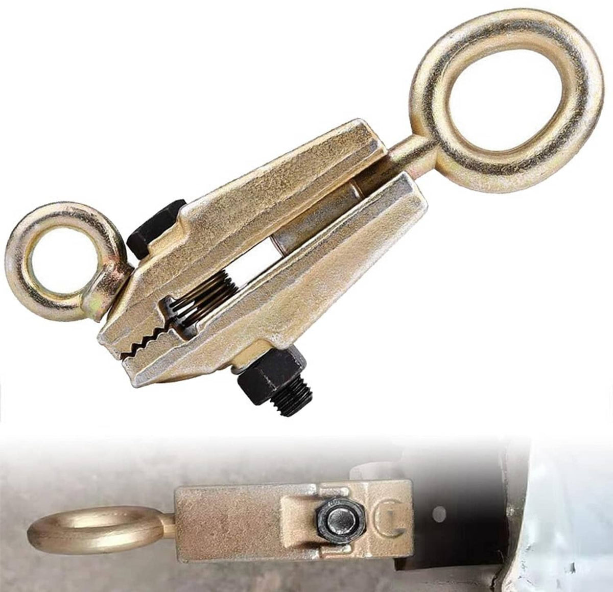 Solidspare 5 Ton Self-Tightening Grips Auto Body Repair Pull Clamp Tool 2-Way Frame Back