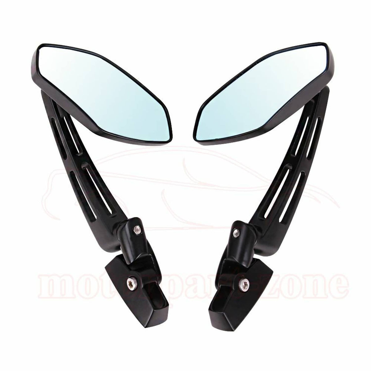 Solidspare Motorcycle Racing Rearview Mirrors For Suzuki Hayabusa Honda CBR Black 6mm Sport