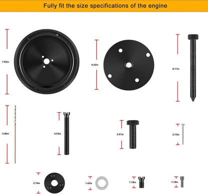 Solid Spare for Cummins L10 L10G M11 ISM Rear Crankshaft Oil Seal Remove Install Tool ST-221
