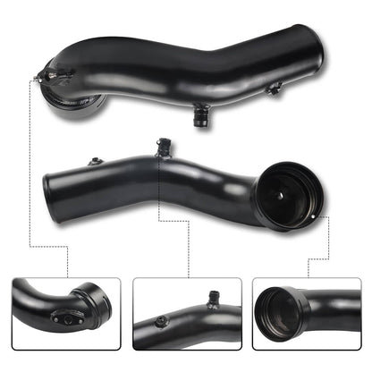 Solidspare New For BMW 3.0L N55 535i 640i 740i F10 F12 F13 Charge Pipe + Boost Pipe Kit
