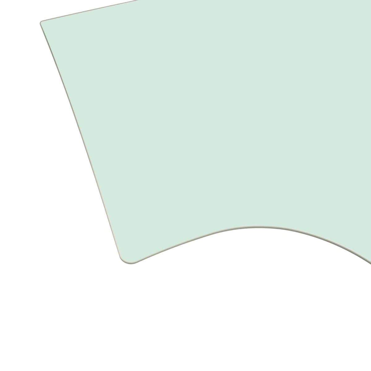 Solid Spare For 19-24 Kia Forte Sedan Driver Side Left Rear Door Window Glass Tempered Glass