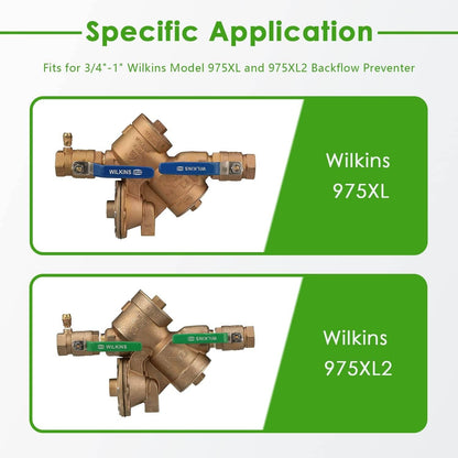 Solidspare 3/4"-1" Rubber Repair Kit Fits for Wilkins Model 975XL 975XL2 (8Pcs) RK34-975XLR