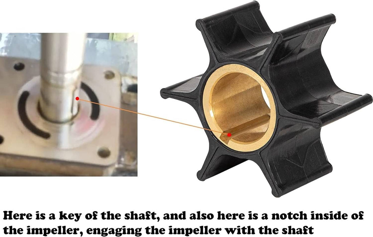 Solidspare Water Pump Impeller Kit for Chrysler Force 75 85 90 100 105 115 125 140 HP
