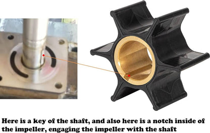 Solidspare Water Pump Impeller Kit for Chrysler Force 75 85 90 100 105 115 125 140 HP
