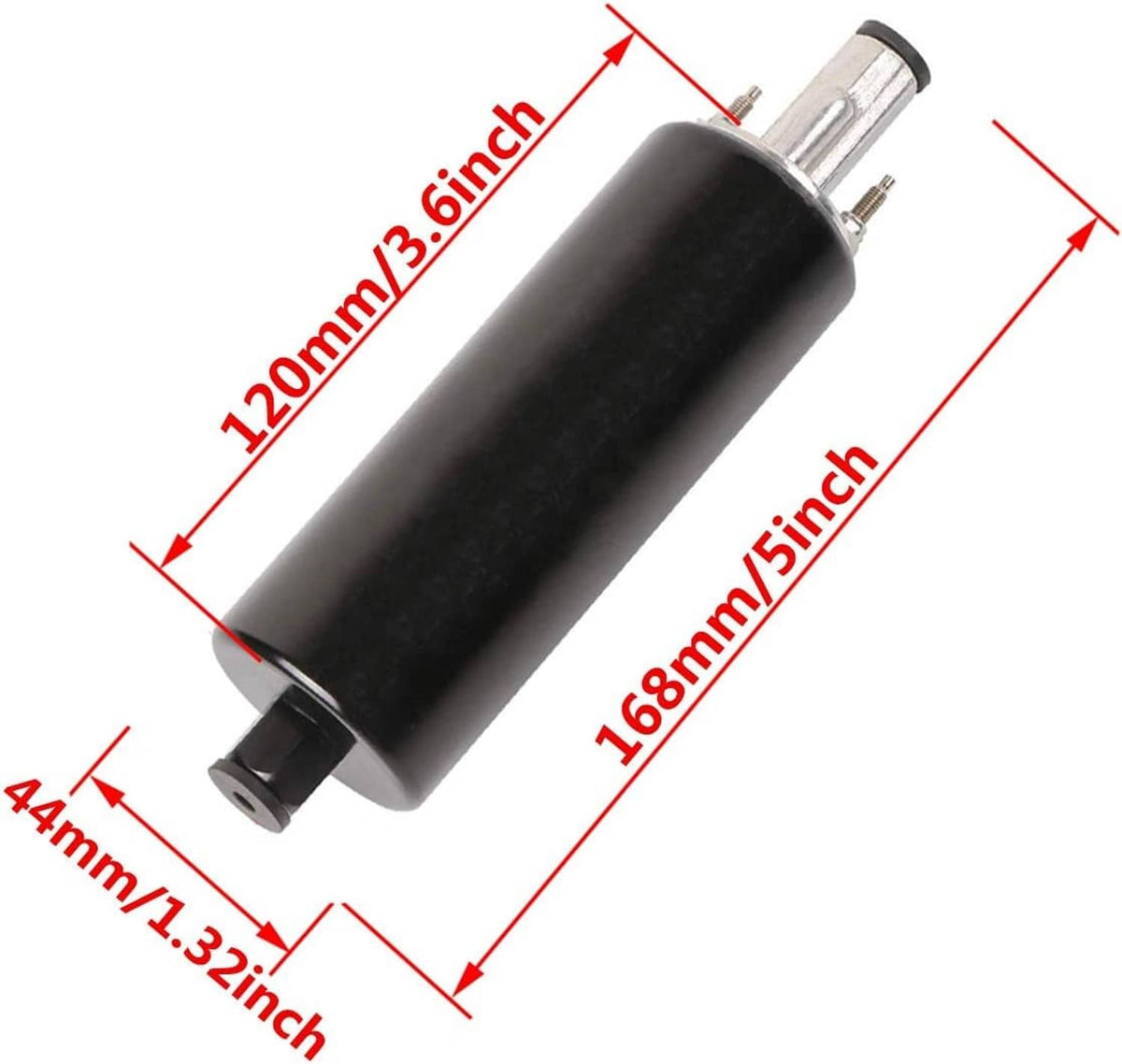 Solidspare Universal 12V High Flow & Pressure External Inline 255LPH Fuel Pump GSL392 Set