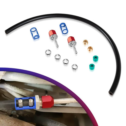 Solidspare 800-671 A/C Line Splice Kit for 3/8” Line With No.6 Hose 24" Line to Hose Repair