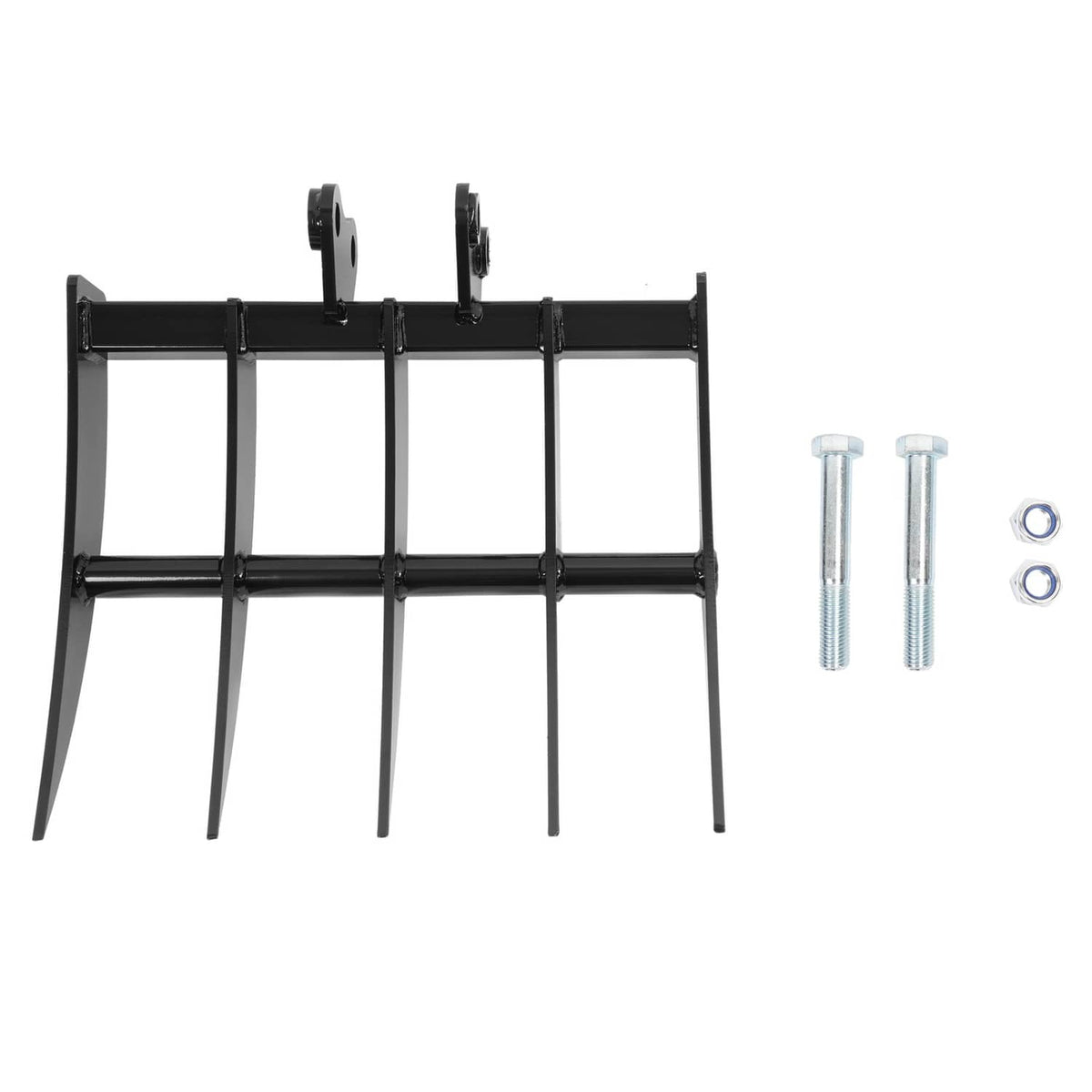Solidspare Mini Excavator Attachment Rake 5 Tools For Mini Excavator  Heavy Duty Thick