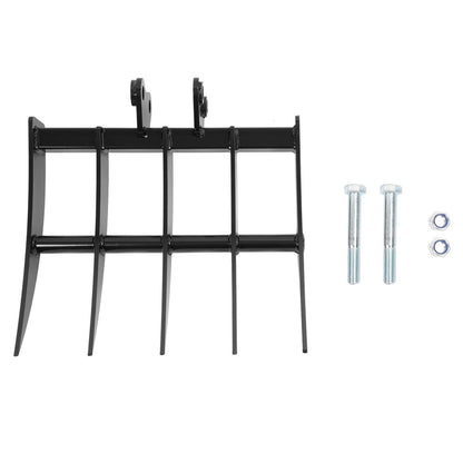 Solidspare Mini Excavator Attachment Rake 5 Tools For Mini Excavator  Heavy Duty Thick