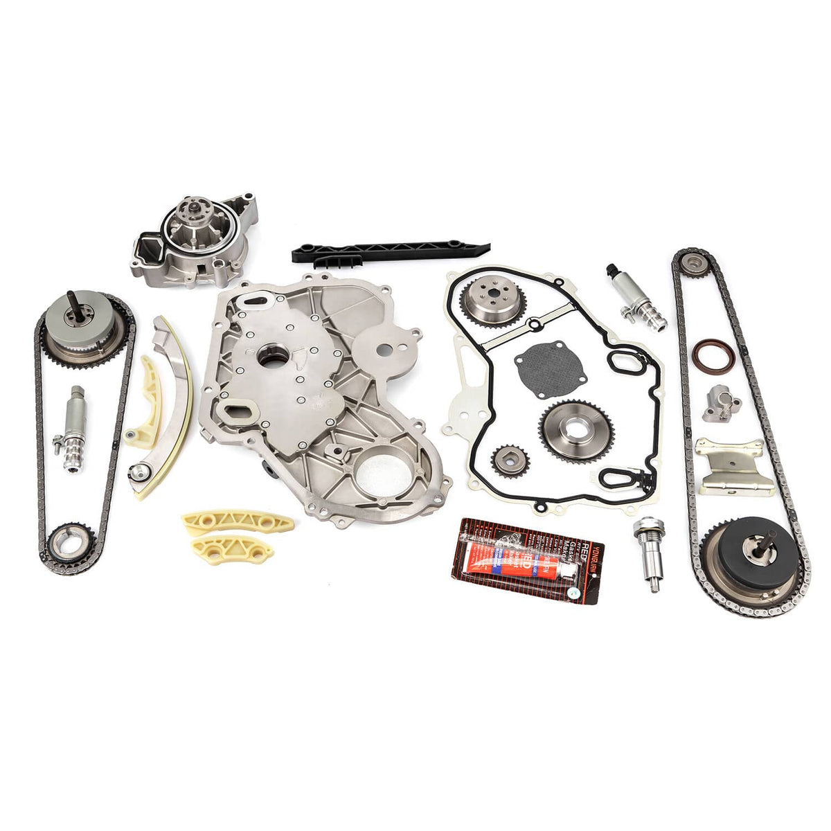 Solidspare For GM Terrain Chevy Equinox 2.0L 2.4L Ecotec Timing Chain Kit with Water Pump