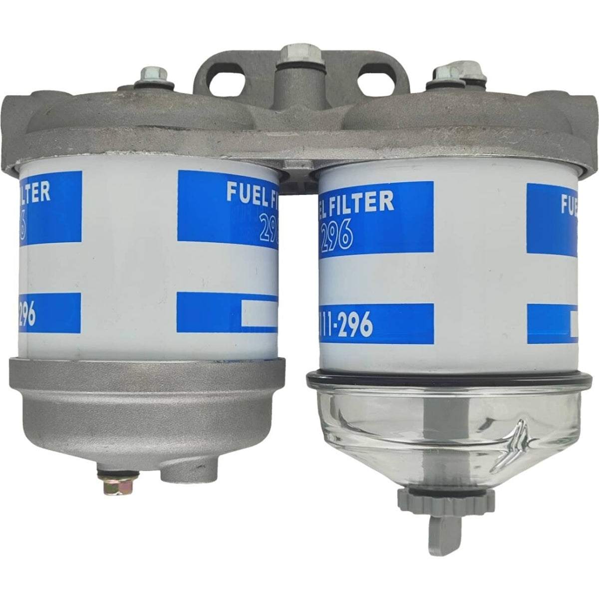 Solid Spare 81866599 Dual Fuel Filter Glass Bowl Fit for Ford John Deere Massey Ferguson