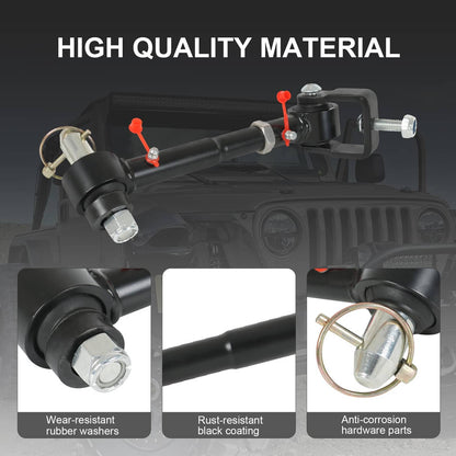 Solidspare Quick Disconnect Sway Bar Links For 98-06 TJ Cherokee 84-01 XJ with 2.5-6" Lifts